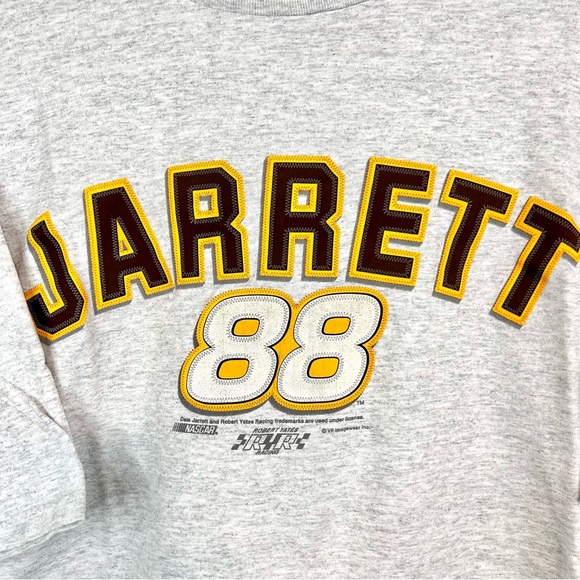 Vintage Dale Jarrett Racing T Shirt Size 2XL NASCAR Chase Authentics Spellout - Picture 2 of 7